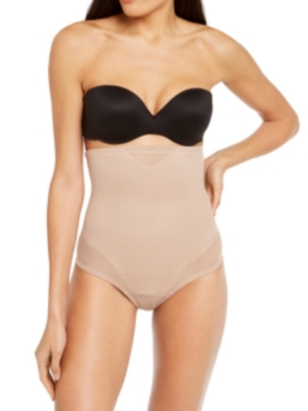 Miraclesuit Women's Sheer Shaping Hi-Waist Thong in Stucco | Size: XL